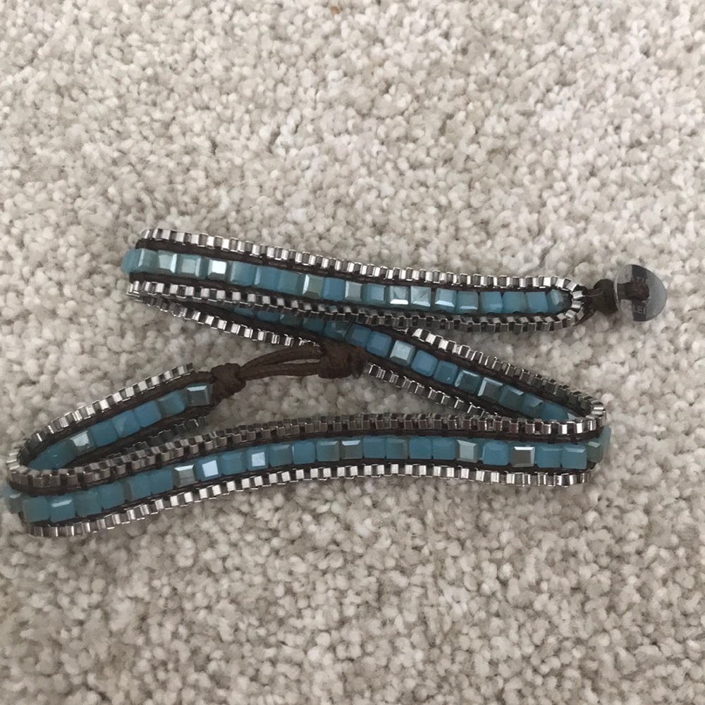 Blue wrap bracelet